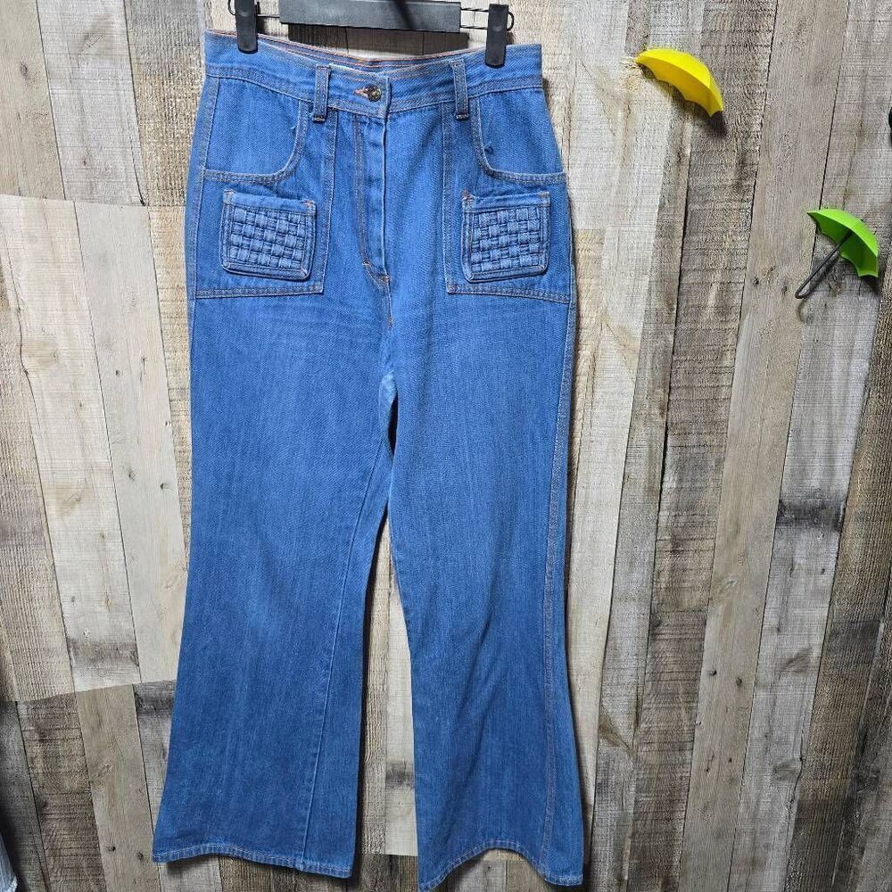 Montgomery Ward Vintage 70s High Rise Flare Mom Jeans